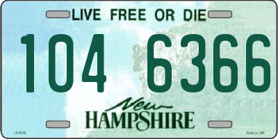NH license plate 1046366