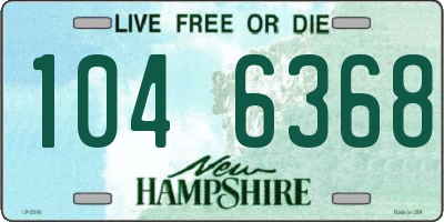 NH license plate 1046368