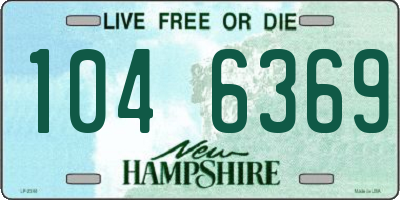 NH license plate 1046369