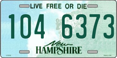 NH license plate 1046373