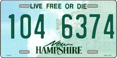 NH license plate 1046374