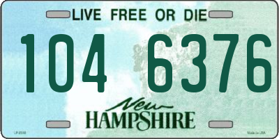 NH license plate 1046376