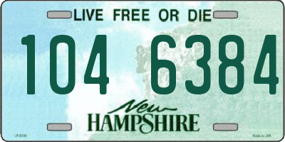 NH license plate 1046384