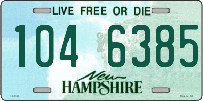 NH license plate 1046385