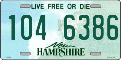 NH license plate 1046386