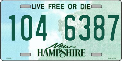 NH license plate 1046387