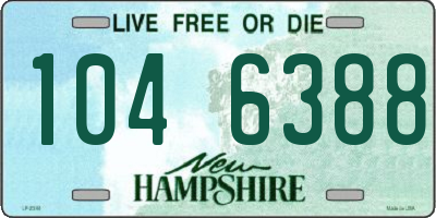 NH license plate 1046388