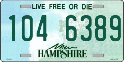 NH license plate 1046389
