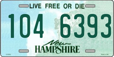 NH license plate 1046393