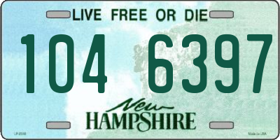 NH license plate 1046397