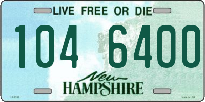 NH license plate 1046400