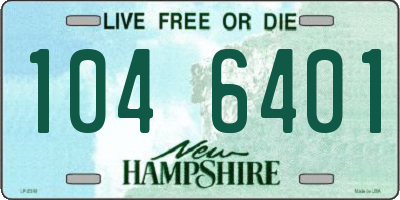 NH license plate 1046401