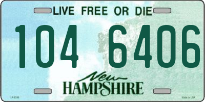 NH license plate 1046406