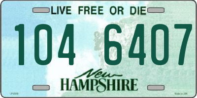NH license plate 1046407