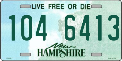 NH license plate 1046413