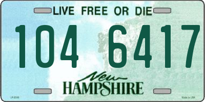NH license plate 1046417
