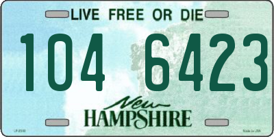 NH license plate 1046423