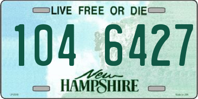 NH license plate 1046427