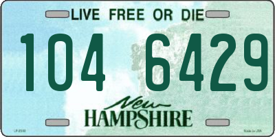 NH license plate 1046429