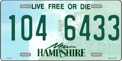 NH license plate 1046433