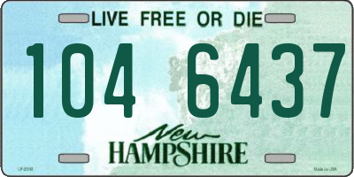 NH license plate 1046437