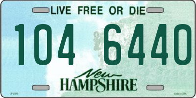 NH license plate 1046440