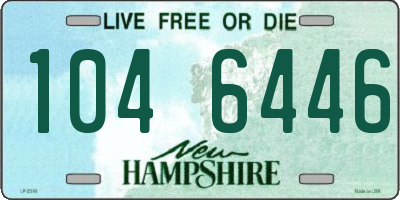 NH license plate 1046446