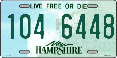 NH license plate 1046448