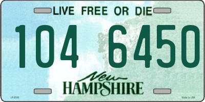 NH license plate 1046450