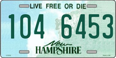NH license plate 1046453