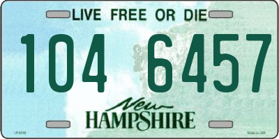 NH license plate 1046457