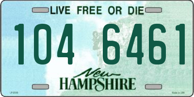NH license plate 1046461