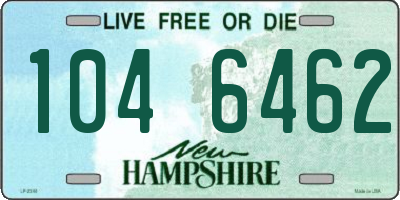 NH license plate 1046462