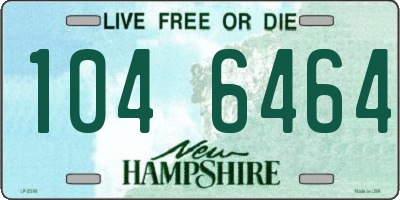 NH license plate 1046464