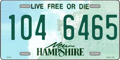 NH license plate 1046465
