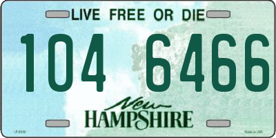 NH license plate 1046466