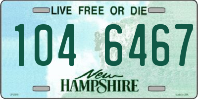 NH license plate 1046467