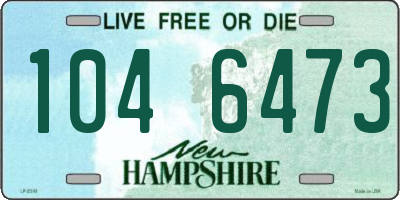 NH license plate 1046473