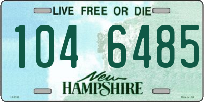 NH license plate 1046485