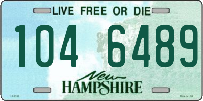NH license plate 1046489