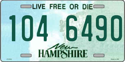 NH license plate 1046490