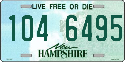 NH license plate 1046495