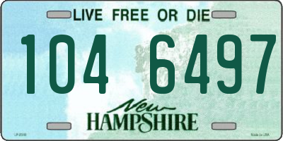 NH license plate 1046497