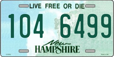 NH license plate 1046499