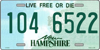 NH license plate 1046522