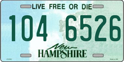 NH license plate 1046526