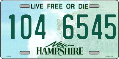NH license plate 1046545