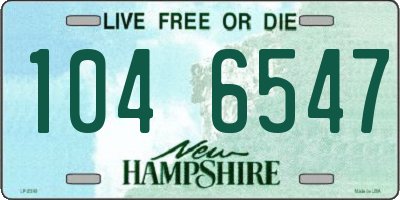 NH license plate 1046547