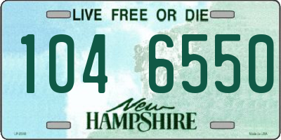 NH license plate 1046550