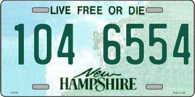 NH license plate 1046554